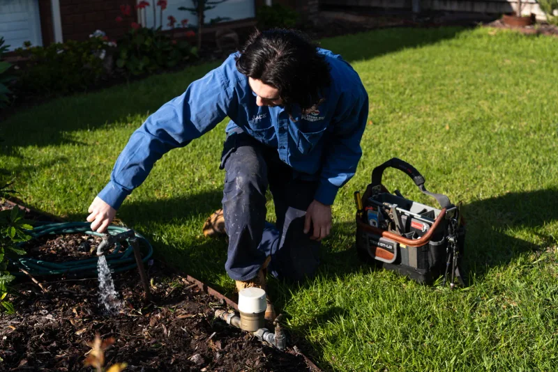 Burst pipe repair with water shut off at a Hobsons Bay property